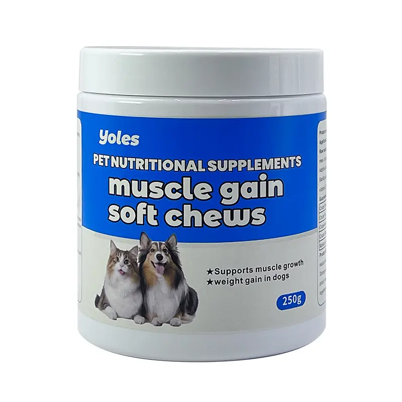 pet muscle-building soft chew nutritional supplement